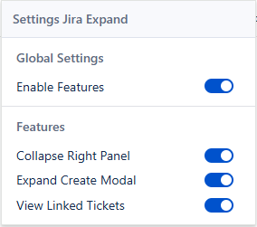 Animation showing the Jira workspace expanding to full-screen after clicking the extension's button.